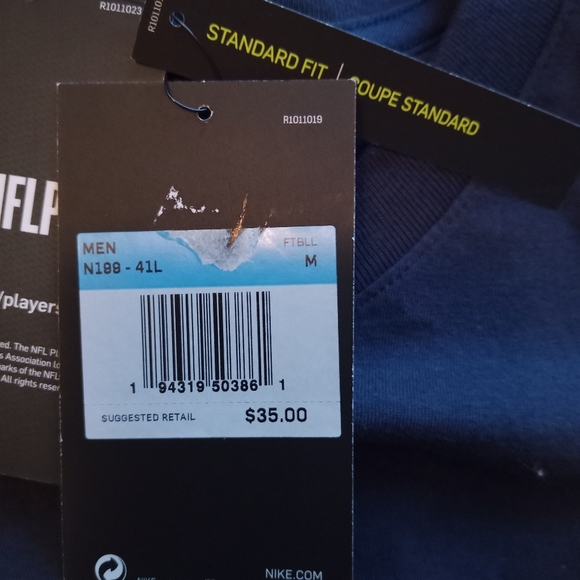 NFL Nike team apparel short sleeve standard fit Houston Texas quarterback Tee - Picture 9 of 9